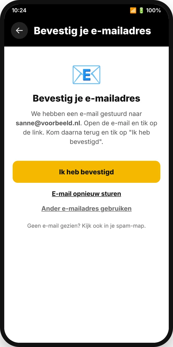 Taxi H.C.T app: Ik heb bevestigd